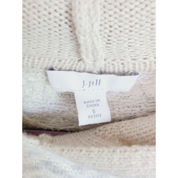 J. Jill SP Nordic Sweater Women's Raglan Long Sleeve Pullover Oatmeal Size SPet - Picture 5 of 6